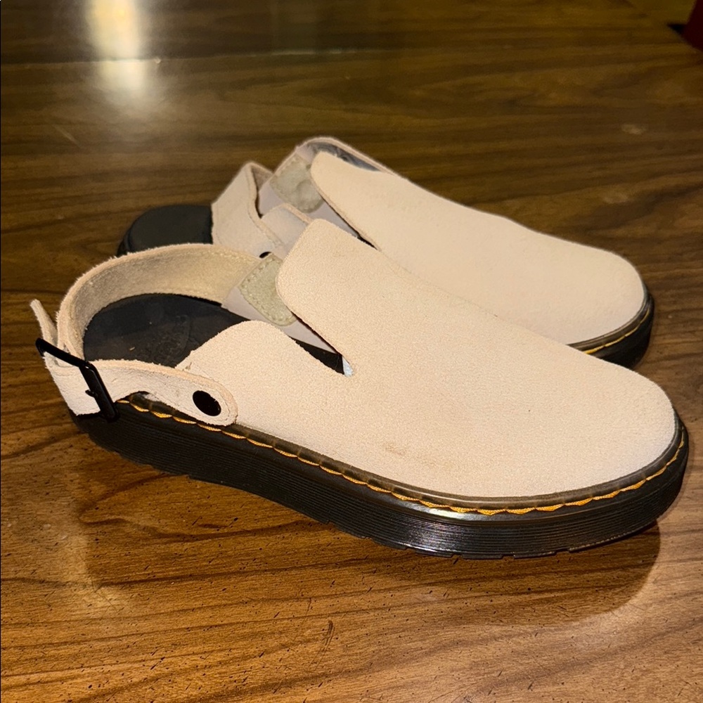 Dr. Martens Cream Slip-On Shoes
